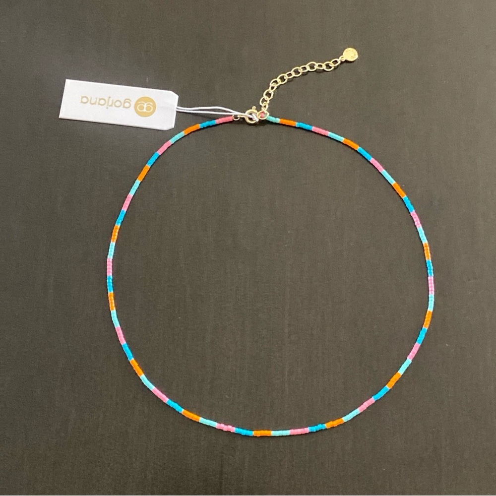 Gorjana Miami Gigi Beaded Stripe Necklace 245-101-531-G